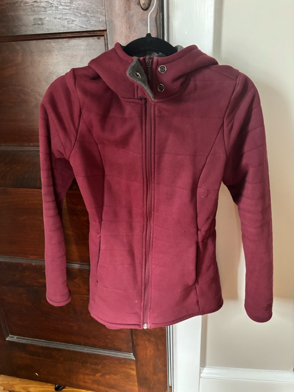 The North Face Burgundy Plush Fleece Jacket
